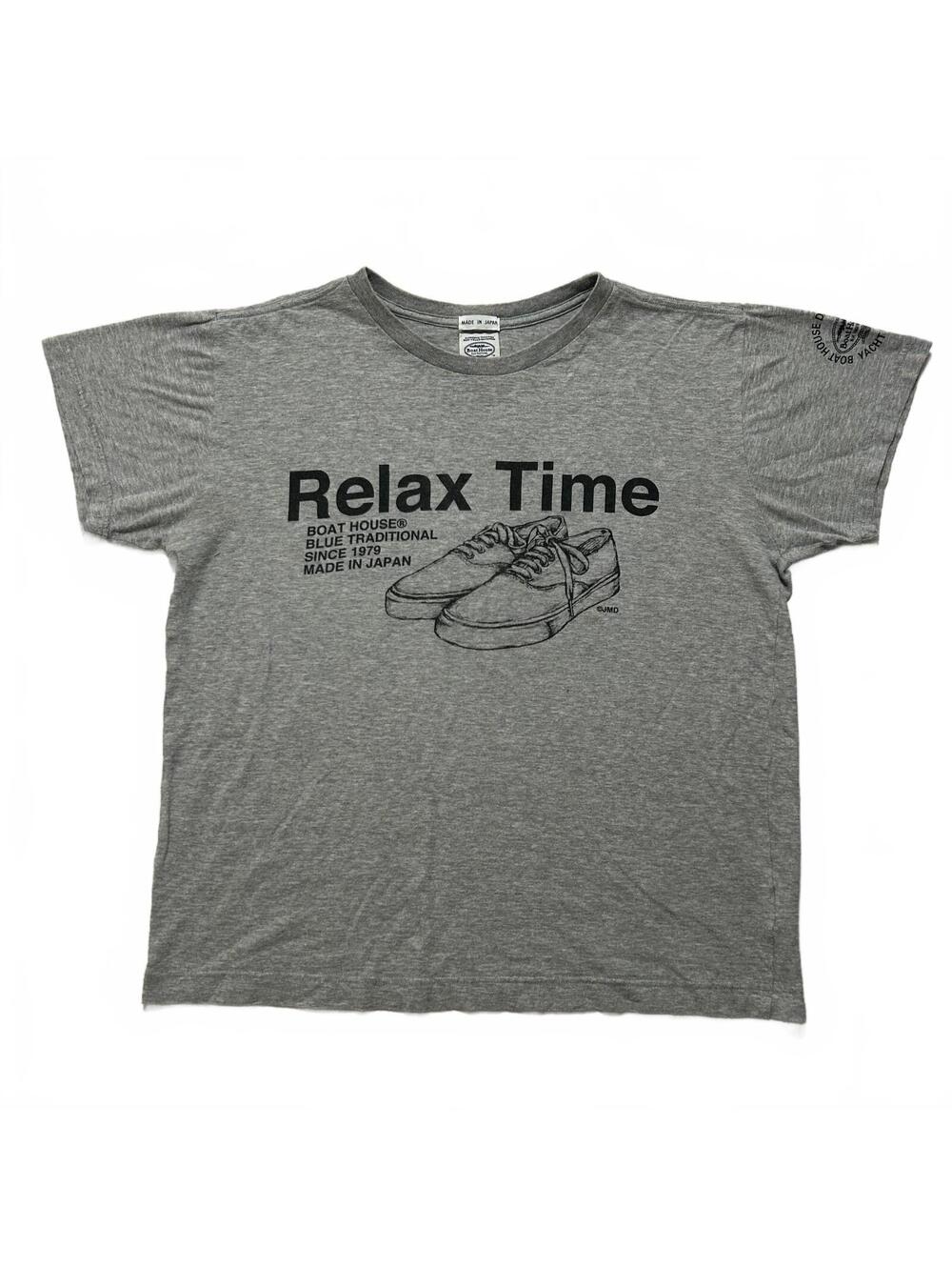Boathouse Japan Relaxed Fit Graphic Short Sleeve T-Shirt Men's M Gray
